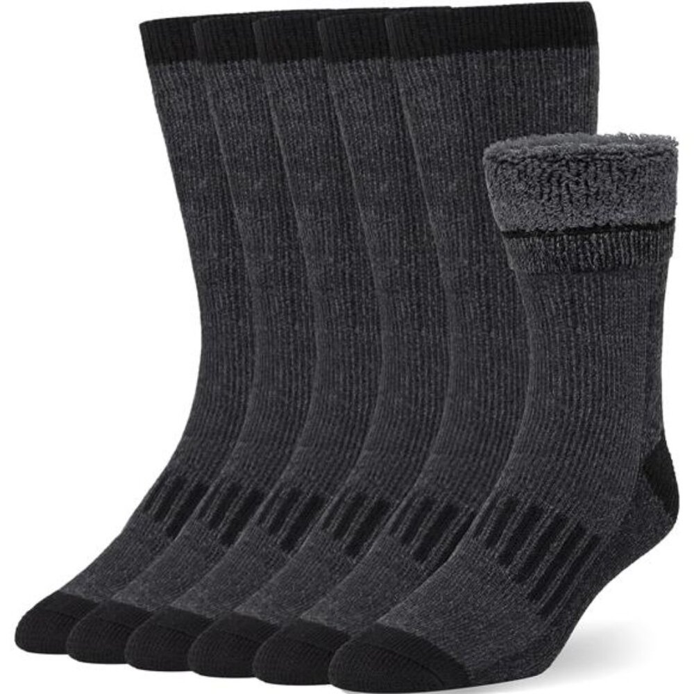 Medium Large Socks for Men Women Winter Thermal Socks Warm Thick Cozy 3 Pairs